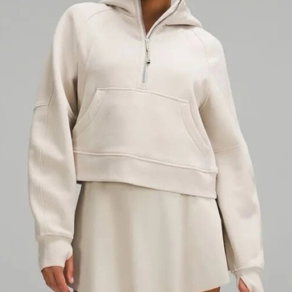 Lululemon Athletica Cream Zip-Up Hoodie